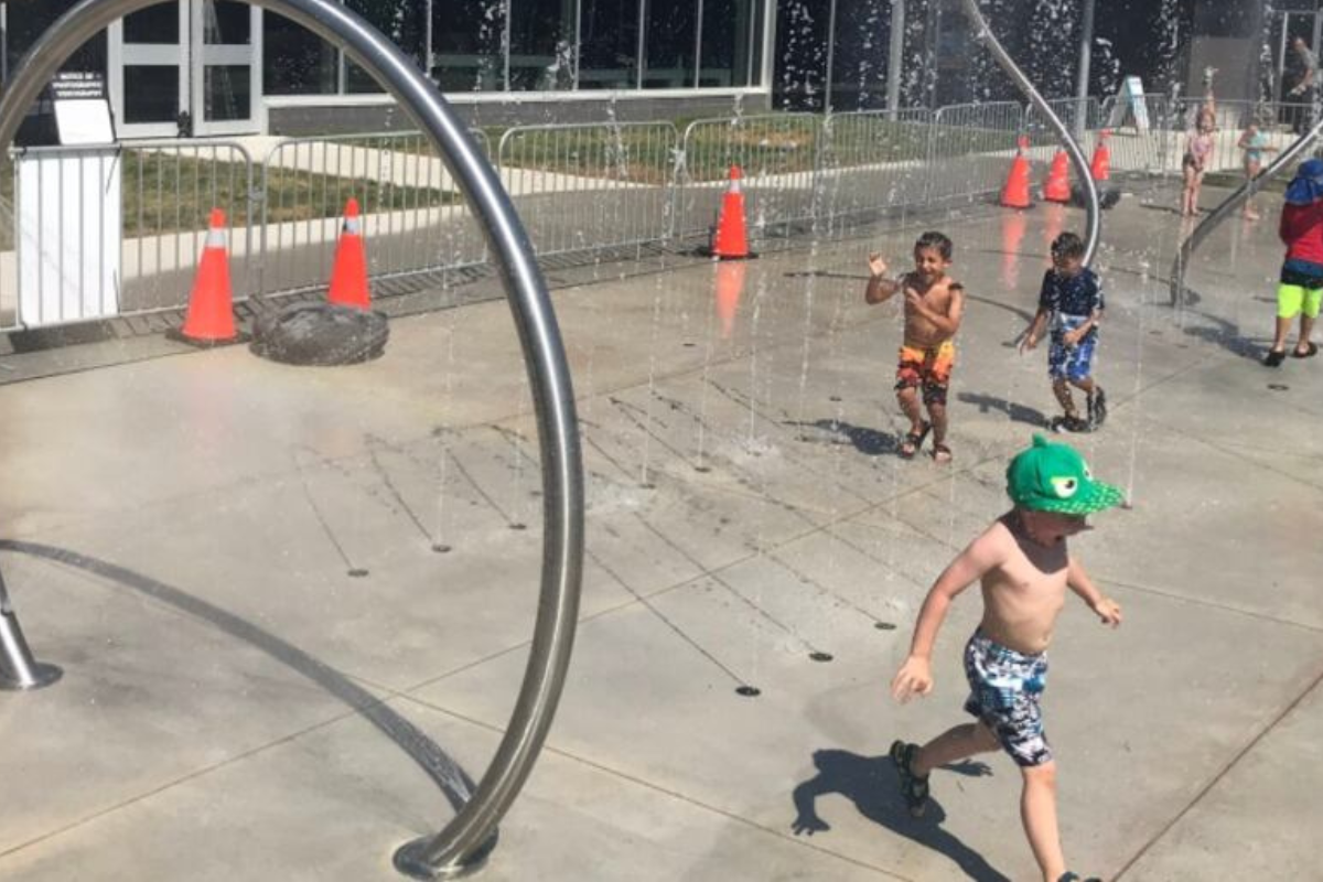 Breithaupt Park splash pad Kitchener