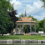 Victoria Park Clock Tower Kitchener sunset